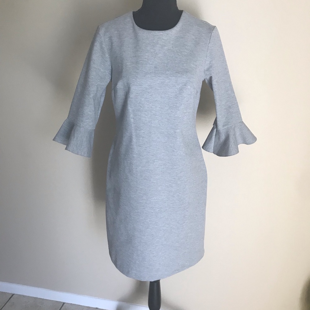 Peplum sleeve dress